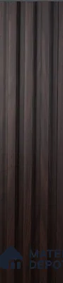 Brown Wooden Louver PN 00421 9.5 ft x 6.5 inch WPC Panel - 23 mm | Suitable for Feature Wall, TV Unit & Living Room | Width is Subjected to 5% Variation