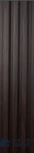 Brown Wooden Louver PN 00421 9.5 ft x 6.5 inch WPC Panel - 23 mm | Suitable for Feature Wall, TV Unit & Living Room | Width is Subjected to 5% Variation