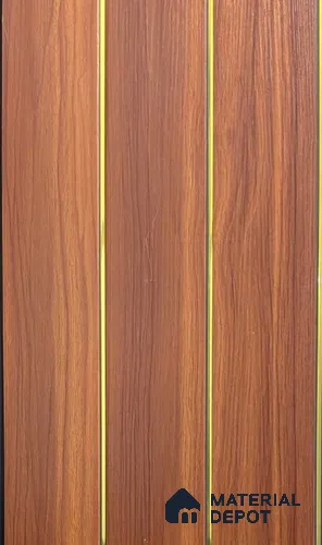 Brown Wood Look PVC Louver/Panel | 10 ft x 1 ft | 10 - mm | PN 07998