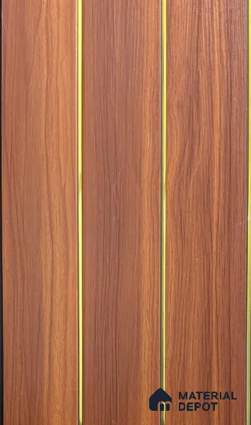 Brown Wood Look PVC Louver/Panel | 10 ft x 1 ft | 10 - mm | PN 07998