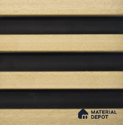 Beige Wooden Look WPC Louver/Panel 9.5 Ft x 6.5 inch - 23 mm | Ideal for Feature Wall, Living Room, Bedroom, Home, Office | PN 00274 | Width is Subjected to 5% Variation