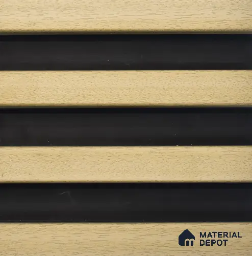 Beige Wooden Look WPC Louver/Panel 9.5 Ft x 6.5 inch - 23 mm | Ideal for Feature Wall, Living Room, Bedroom, Home, Office | PN 00274 | Width is Subjected to 5% Variation