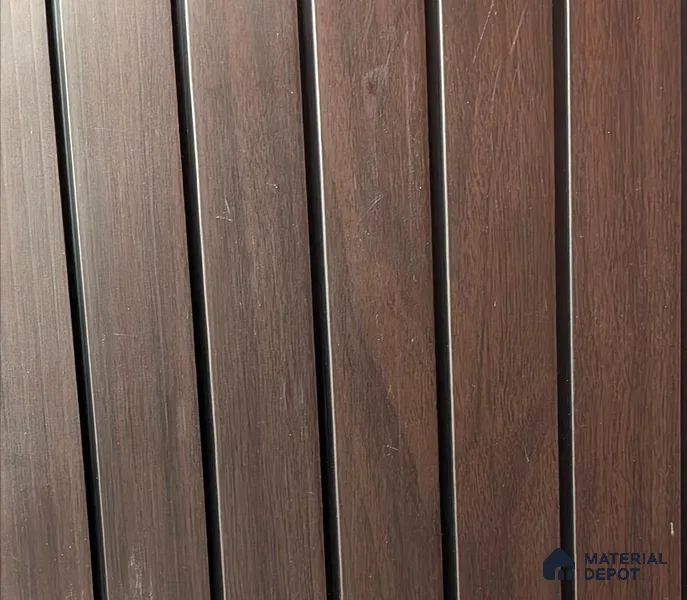 Brown Wood Look PVC Louver/Panel | 10ft x 1ft | 10 - mm | PN 07865