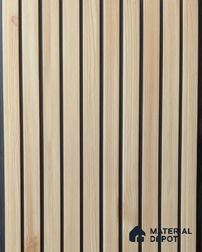 Brown Plain Colour Look Charcoal Louver/Panel | 10 ft x 1 ft | 8 - mm | PN 07859
