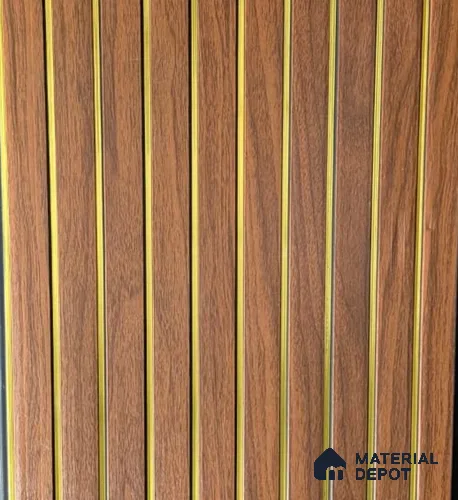 Brown Plain Colour Look Charcoal Louver/Panel | 10 ft x 1 ft | 8 - mm | PN 07857