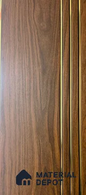 White Wood Look Charcoal Louver/Panel | 10 ft x 1 ft | 8 - mm | PN 07861