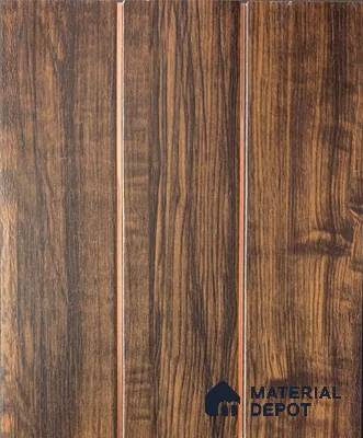 Brown Wood Look PVC Louver/Panel | 10ft x 1ft | 10 - mm | PN 07862