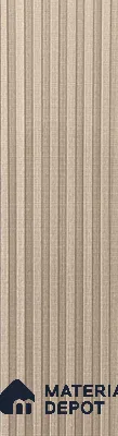 Brown Fabric Look Charcoal Louver/Panel | 9.5 ft x 6 inch | 8 - mm | PN 07844