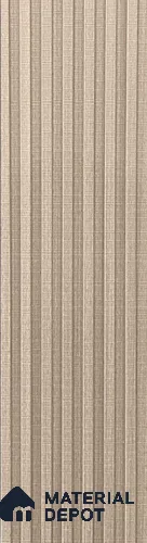 Brown Fabric Look Charcoal Louver/Panel | 9.5 ft x 6 inch | 8 - mm | PN 07844