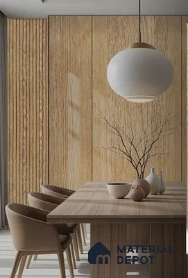 Brown Wood Look Charcoal Louver/Panel | 9.5 ft x 6 inch | 8 - mm | PN 07845