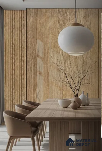 Brown Wood Look Charcoal Louver/Panel | 9.5 ft x 6 inch | 8 - mm | PN 07845