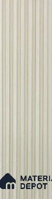 White Wood Look Charcoal Louver/Panel | 9.5 ft x 6 inch | 8 - mm | PN 07846