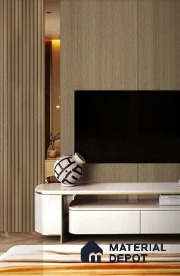 Brown Wood Look Charcoal Louver/Panel | 9.5 ft x 6 inch | 8 - mm | PN 07847