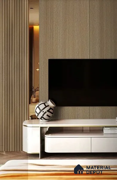 Brown Wood Look Charcoal Louver/Panel | 9.5 ft x 6 inch | 8 - mm | PN 07847