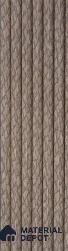 Brown Patterned Look Charcoal Louver/Panel | 9.5 ft x 6 inch | 8 - mm | PN 07848