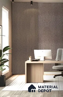 Brown Patterned Look Charcoal Louver/Panel | 9.5 ft x 6 inch | 8 - mm | PN 07848