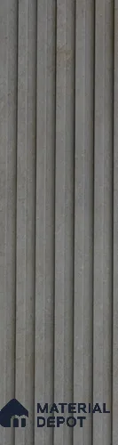 Grey Plain Colour Look Charcoal Louver/Panel | 9.5 ft x 6 inch | 8 - mm | PN 07849