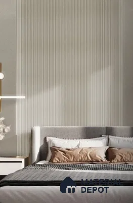 Cream Plain Colour Look Charcoal Louver/Panel | 9.5 ft x 6 inch | 8 - mm | PN 07850