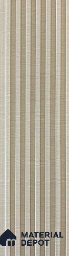 Cream Fabric Look Charcoal Louver/Panel | 9.5 ft x 6 inch | 8 - mm | PN 07852