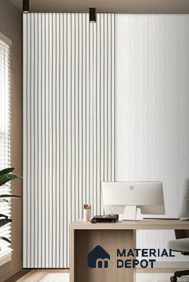 White Plain Colour Look Charcoal Louver/Panel | 9.5 ft x 6 inch | 8 - mm | PN 07855