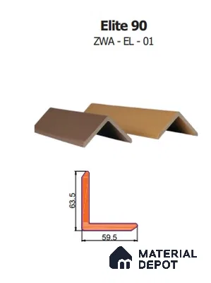 Charcoal Color Elite 90 ZWA EL 01 L trim - 9.5 ft