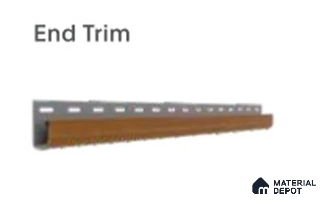 Golden Oak 10 ft End Trim