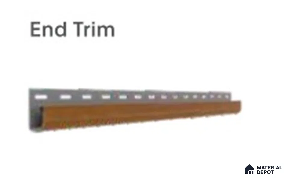 Golden Oak 10 ft End Trim