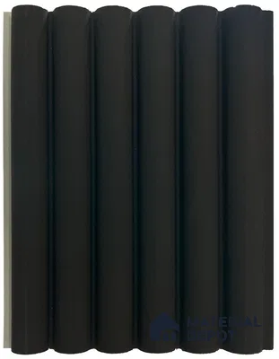 Black Plain Colour Look WPC Louver/Panel | 9.5 ft x 6.2 inch | 15 - mm | PN 06544 I