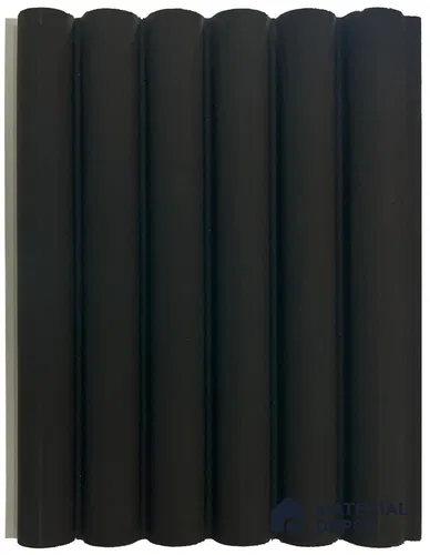Black Plain Colour Look WPC Louver/Panel | 9.5 ft x 6.2 inch | 15 - mm | PN 06544 I