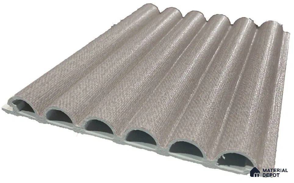 Dark Fabric Patterned Look WPC Louver/Panel | 9.5 ft x 6.2 inch | 15 - mm | PN 06544 C