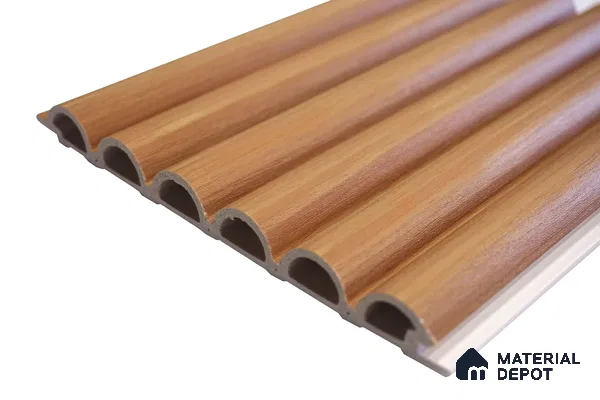 Teak Wood Look WPC Louver/Panel | 9.5 ft x 6.2 inch | 15 - mm | PN 06544 G