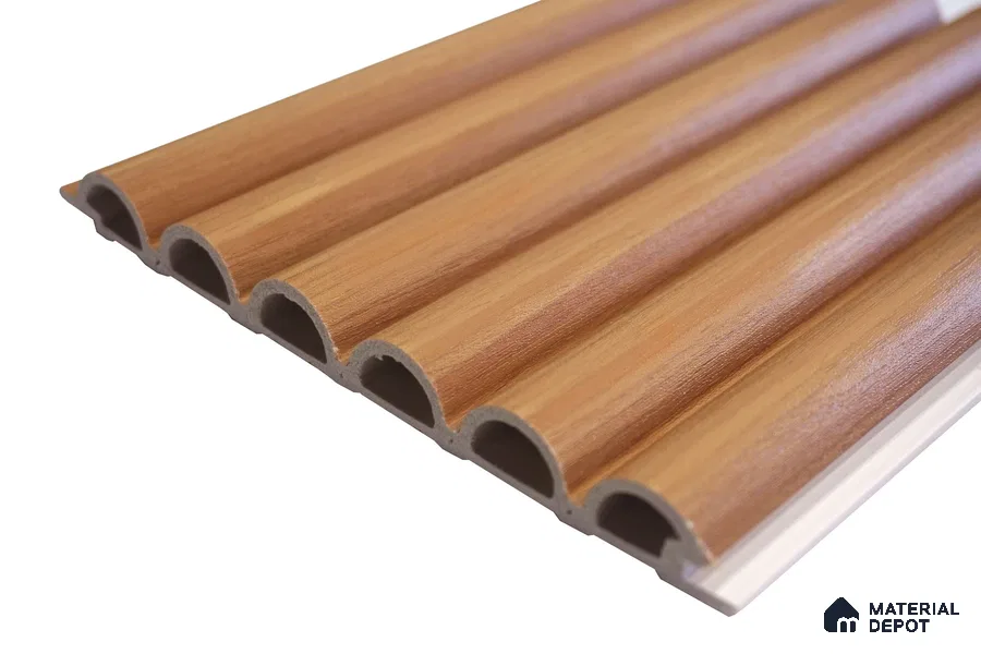 Teak Wood Look WPC Louver/Panel | 9.5 ft x 6.2 inch | 15 - mm | PN 06544 G