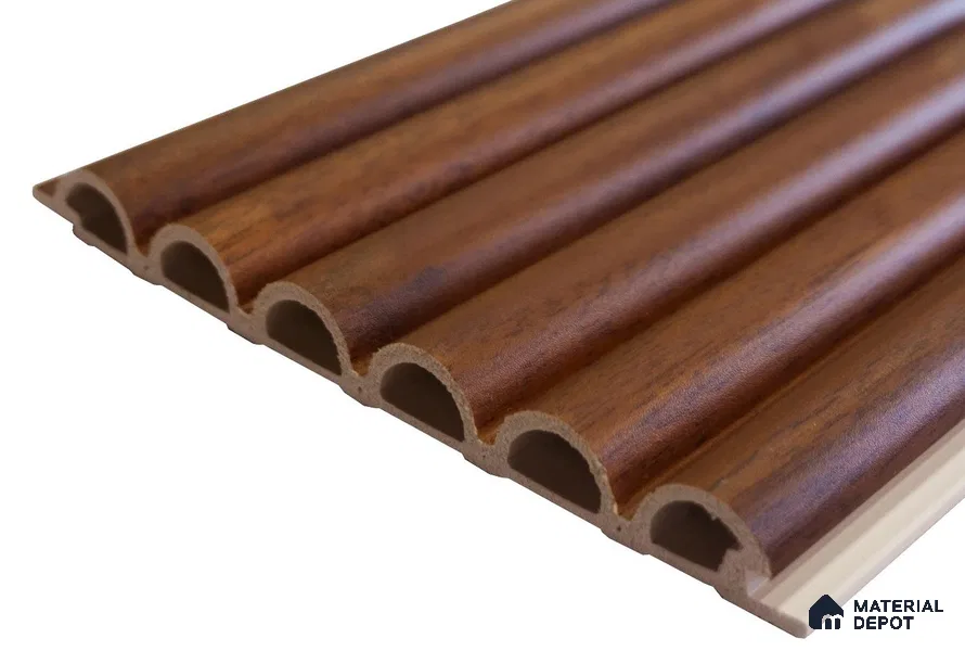 Walnut Wood Look WPC Louver/Panel | 9.5 ft x 6.2 inch | 15 - mm | PN 06544 H