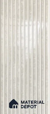 White Marble Louver PN 06090 10 ft x 9.8 inch PVC Panel - 10 mm | Suitable for Feature Wall, TV Unit & Living Room | Width is Subjected to 5% Variation