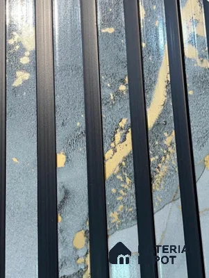 Grey Marble Louver PN 06093 10 ft x 9.8 inch PVC Panel - 10 mm | Suitable for Feature Wall, TV Unit & Living Room | Width is Subjected to 5% Variation