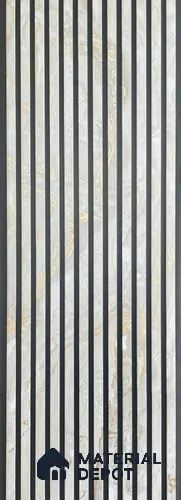 Beige Marble Louver PN 06095 10 ft x 9.8 inch PVC Panel - 10 mm | Suitable for Feature Wall, TV Unit & Living Room | Width is Subjected to 5% Variation