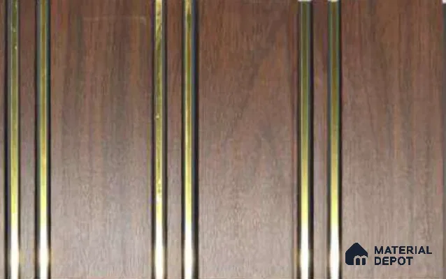 Brown Wood Look PVC Louver/Panel | 10 ft x 1 ft | 10 - mm | PN 06195