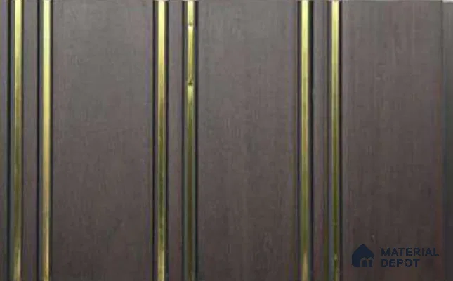 Brown Wood Look PVC Louver/Panel | 10 ft x 1 ft | 10 - mm | PN 06196