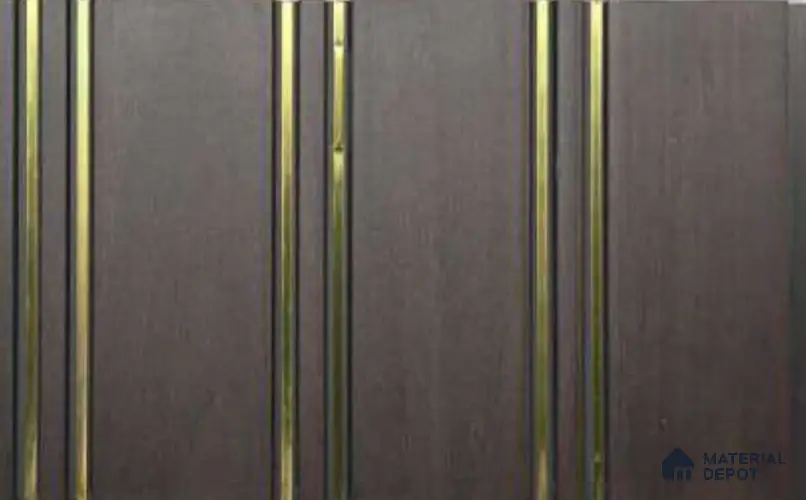 Brown Wood Look PVC Louver/Panel | 10 ft x 1 ft | 10 - mm | PN 06196