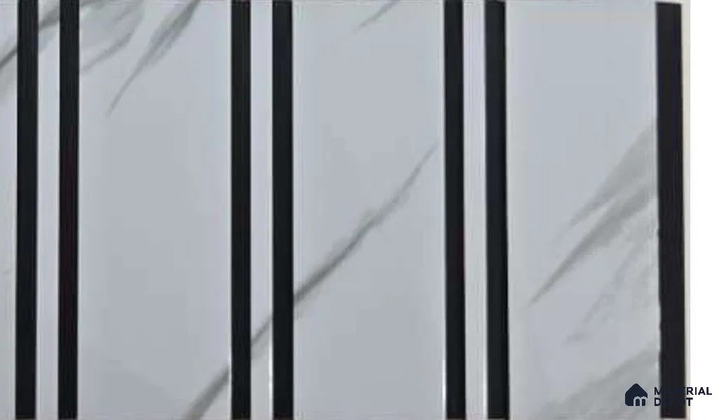 White Marble Look PVC Louver/Panel | 10 ft x 1 ft | 10 - mm | PN 06197