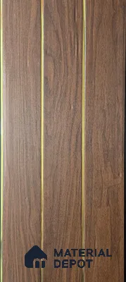 Brown Wood Look PVC Louver/Panel | 10ft x 1ft | 10 - mm | PN 07871