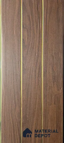 Brown Wood Look PVC Louver/Panel | 10ft x 1ft | 10 - mm | PN 07871