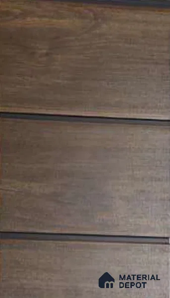 Brown Wood Look PVC Louver/Panel | 10ft x 1ft | 10 - mm | PN 06205