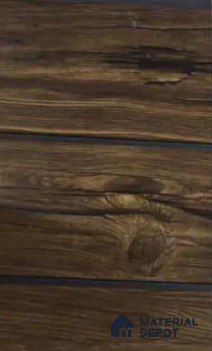 Brown Wood Look PVC Louver/Panel | 10ft x 1ft | 10 - mm | PN 06204