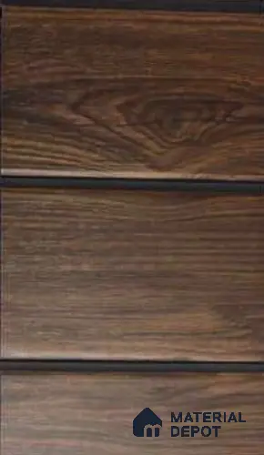 Brown Wood Look PVC Louver/Panel | 10ft x 1ft | 10 - mm | PN 06200