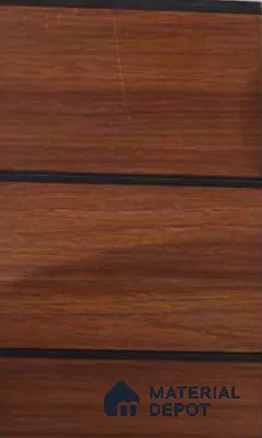 Brown Wood Look PVC Louver/Panel | 10ft x 1ft | 10 - mm | PN 06198