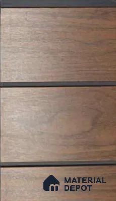 Brown Wood Look PVC Louver/Panel | 10ft x 1ft | 10 - mm | PN 06203