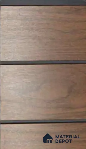 Brown Wood Look PVC Louver/Panel | 10ft x 1ft | 10 - mm | PN 06203