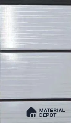 Grey Patterned Look PVC Louver/Panel | 10ft x 1ft | 10 - mm | PN 06215