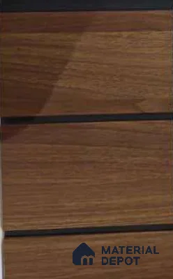 Brown Wood Look PVC Louver/Panel | 10ft x 1ft | 10 - mm | PN 06213